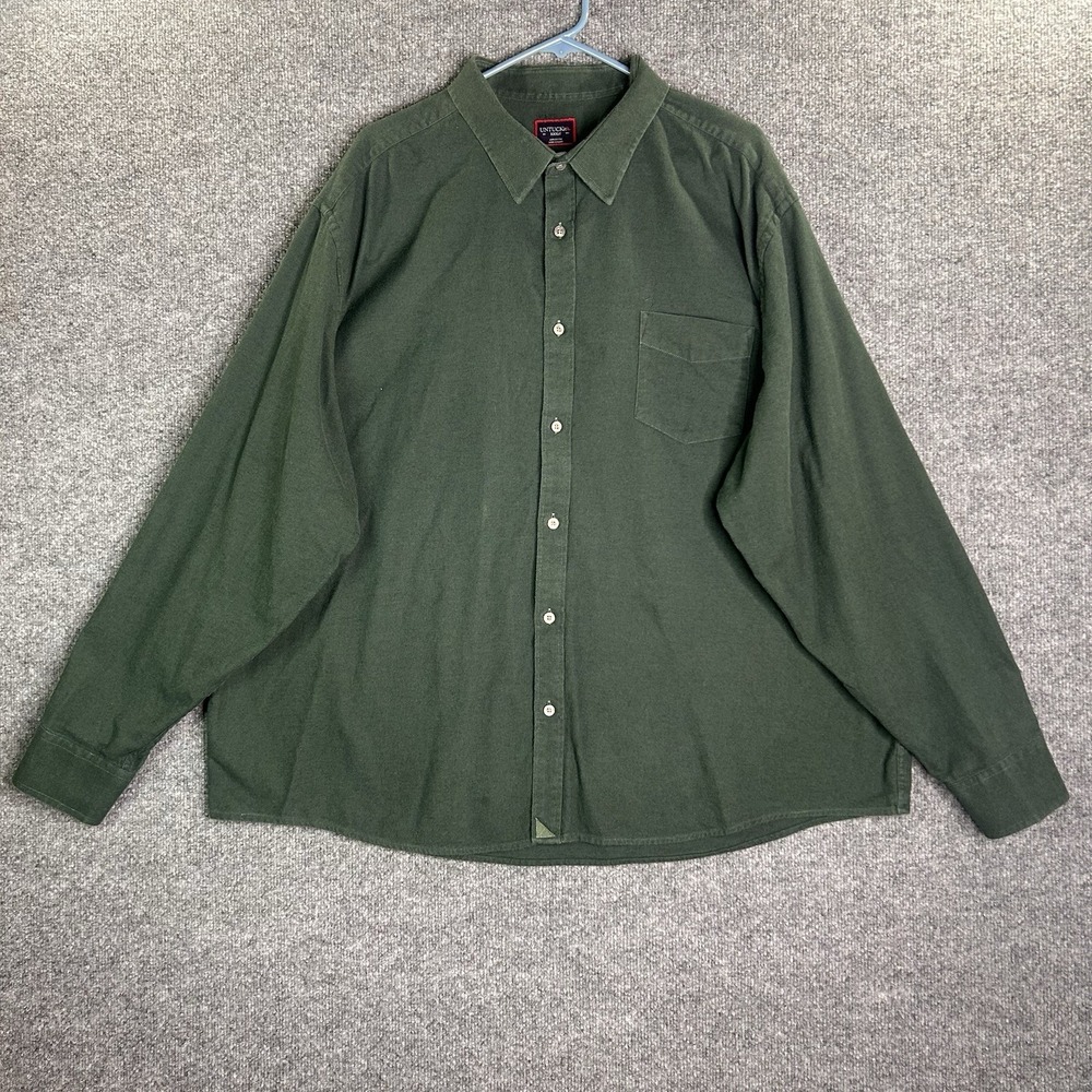 Untuckit Mens‎ Dress Shirt Button Up Size Xxxlc Green